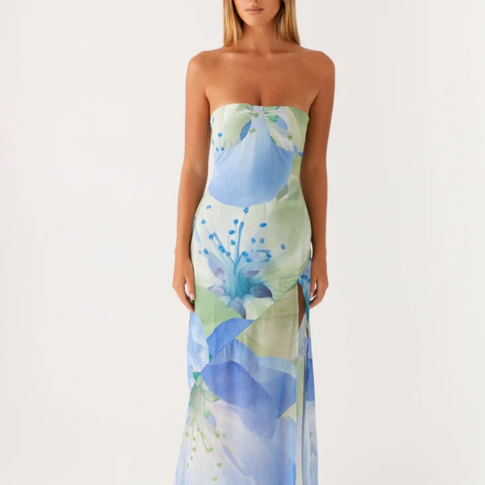 Peppermayo Lawson Maxi Strapless Floral Dress